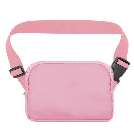 Nylon Waterproof Chest Bag Outdoor Sports Pocket Running Mobile Phone Bag(Pink) - Crossbody Bags by PMC Jewellery | Online Shopping South Africa | PMC Jewellery | Buy Now Pay Later Mobicred