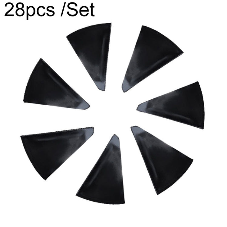28pcs /Set For Tesla Model 3 Tire Sticker Modification Protective Film, Style: Bright Black - Decorative Sticker by PMC TechLife | Online Shopping South Africa | PMC TechLife | Buy Now Pay Later Mobicred