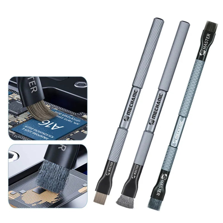 MECHANIC Cell Phone Motherboard Chip Degumming Brush PCB De-Tin Cleaning Cylinder Long Handle Brush, Style: Steel Wire - Brushes by MECHANIC | Online Shopping South Africa | PMC Jewellery