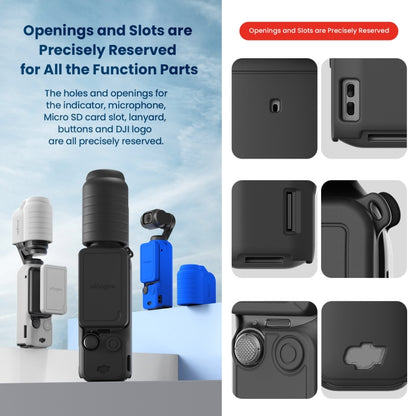 For DJI Osmo Pocket 3 AMagisn Silicone Protection Case Movement Camera Accessories, Style: 5 In 1 Gray - Case & Bags by aMagisn | Online Shopping South Africa | PMC Jewellery | Buy Now Pay Later Mobicred