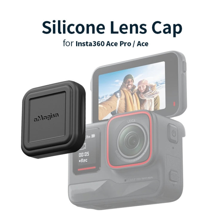 For Insta360 Ace Pro aMagisn Silicone Lens Cap Protective Cover Sports Camera Accessories - Len Accessories by aMagisn | Online Shopping South Africa | PMC Jewellery | Buy Now Pay Later Mobicred