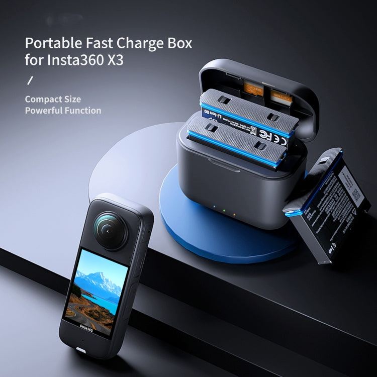 For Insta360 X3 aMagisn Battery Fast Charging Box - Others by aMagisn | Online Shopping South Africa | PMC Jewellery | Buy Now Pay Later Mobicred