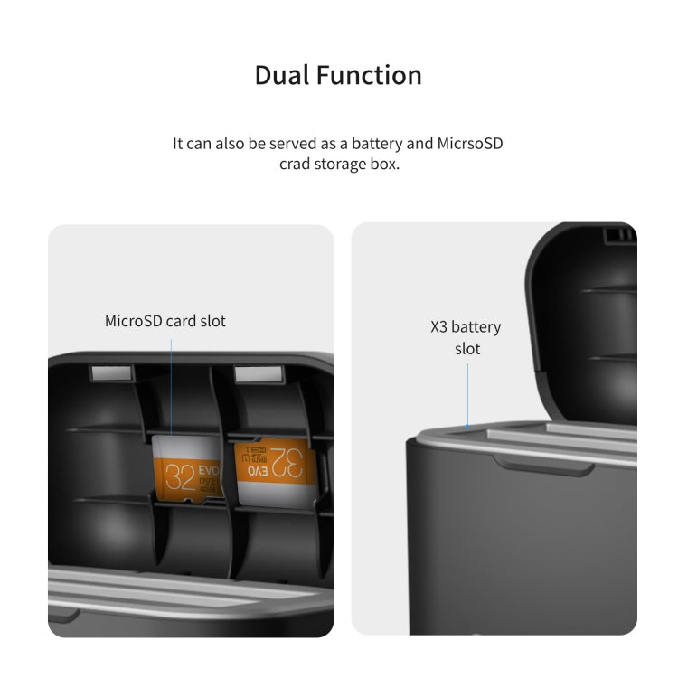 For Insta360 X3 aMagisn Battery Fast Charging Box - free shipping - PMC TechLife - Order now!