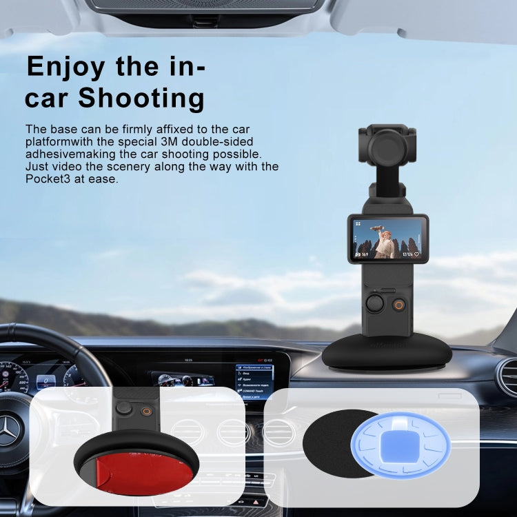 For DJI Osmo Pocket 3 aMagisn Desktop Silicone Base Car Sports Camera Accessories(Base+Double-sided Glue) - Mount & Holder by aMagisn | Online Shopping South Africa | PMC Jewellery | Buy Now Pay Later Mobicred