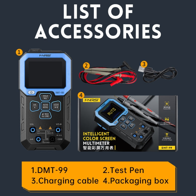 FNIRSI Fully Automatic Digital Display High Precision Intelligent Multimeter(DMT-99) - Digital Multimeter by FNIRSI | Online Shopping South Africa | PMC Jewellery