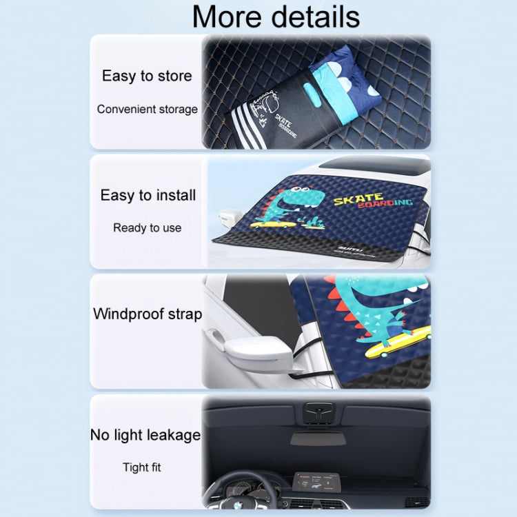 SUITU ST-3950 Automobile Thickening Sun Shield Car Snow Block Coat, Style: Dinosaur - Window Foils & Solar Protection by SUITU | Online Shopping South Africa | PMC Jewellery | Buy Now Pay Later Mobicred