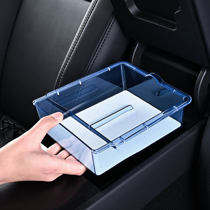 For 2023.9 Tesla Model3 Silicone Double-Layer Storage Box, Color: Black Central Control - Stowing Tidying by PMC Jewellery | Online Shopping South Africa | PMC Jewellery | Buy Now Pay Later Mobicred