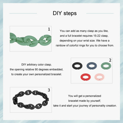 Silicone Acrylic Splicing DIY Bracelet Jewelry(PMB001-BU) - Bracelets by PMC Jewellery | Online Shopping South Africa | PMC Jewellery