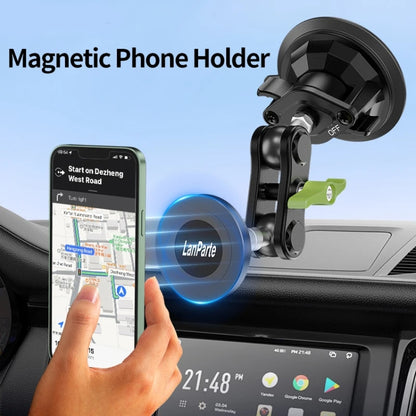 Lanparte Magnetic Car Phone Holder Adjustable Suction Cup Navigation Stand RBA-M01NB - Car Holders by Lanparte | Online Shopping South Africa | PMC Jewellery | Buy Now Pay Later Mobicred