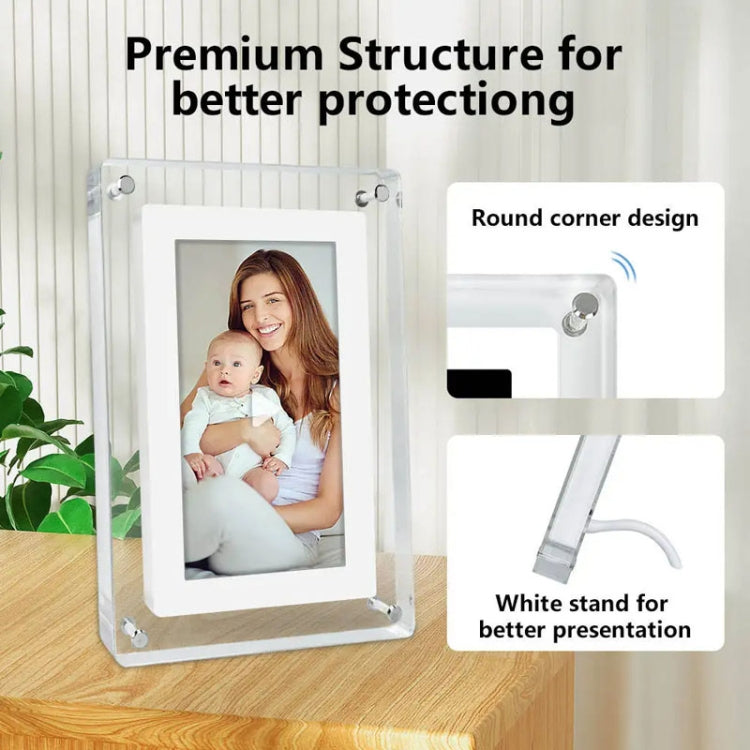 7 Inch Acrylic HD Digital Photo Frame Desktop Smart Motion Video Player Ornament(US Plug) - 1.5-7.0 inch by PMC Jewellery | Online Shopping South Africa | PMC Jewellery | Buy Now Pay Later Mobicred