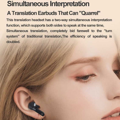 Hishell Y113 Smart Voice Translator Earphone Wireless Earbuds Real Time Instant Online 40 Languages Translate Earphone(White) -  by Hishell | Online Shopping South Africa | PMC Jewellery | Buy Now Pay Later Mobicred