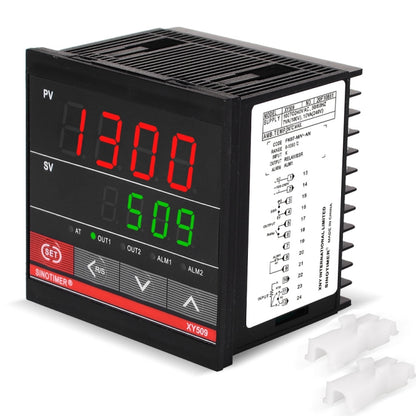 SINOTIMER XY509 Smart Temperature Control Instrument Short Case PID Heating Relay SSR Solid State Output - Thermostat & Thermometer by SINOTIMER | Online Shopping South Africa | PMC Jewellery | Buy Now Pay Later Mobicred