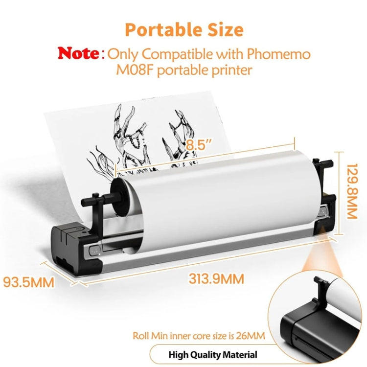 Phomemo M08F Printer Holder For A4 Rolls Thermal Paper - Others by Phomemo | Online Shopping South Africa | PMC TechLife | Buy Now Pay Later Mobicred