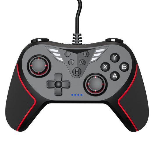 For Switch / PC USB Wired Gamepad With Vibration And Burst Function(Black) - Gamepads by PMC Jewellery | Online Shopping South Africa | PMC Jewellery | Buy Now Pay Later Mobicred