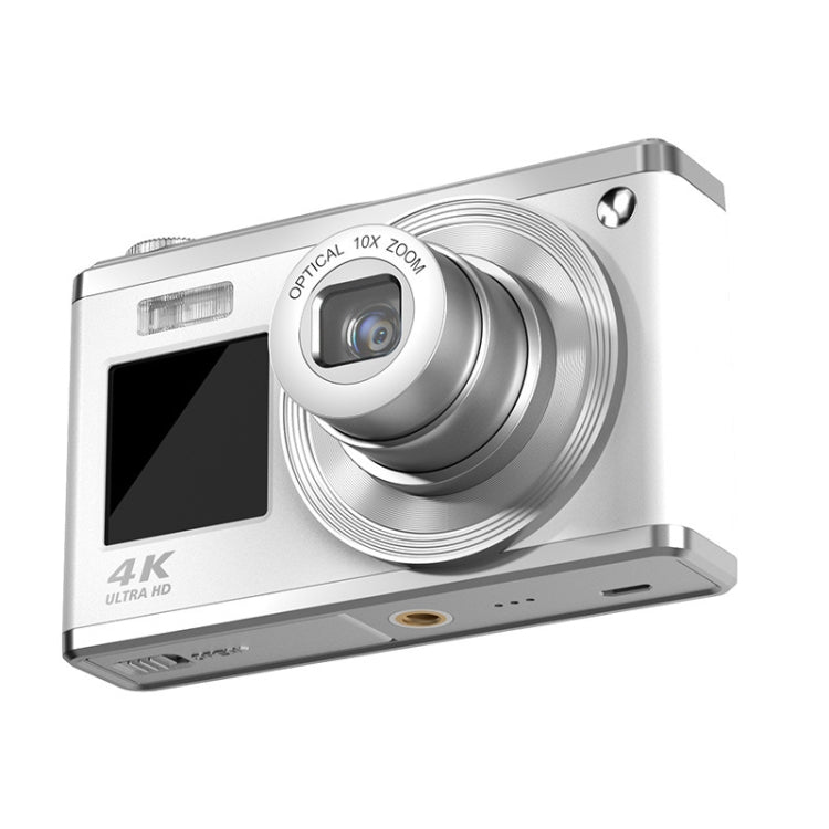 4K HD Optical Zoom Digital Camera 60MP Dual Screen Selfie Camera, No Memory(White) - Video Cameras by PMC Jewellery | Online Shopping South Africa | PMC Jewellery | Buy Now Pay Later Mobicred