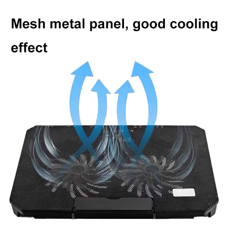 NUOXI S200C Laptop Silent Radiator Multi-level Adjustable Metal Bracket Base(Blue) - free shipping - PMC Jewellery - Order now!