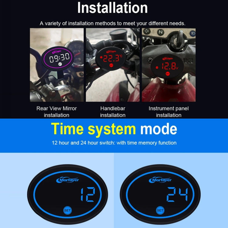 Morfayer Locomotive Multi-function Voltmeter, Blue, Specification: 4 in 1 - Electrical Instruments by Morfayer | Online Shopping South Africa | PMC TechLife | Buy Now Pay Later Mobicred
