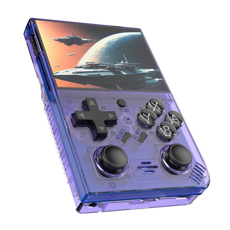 R35PLUS 3.5 Inch Handheld Game Console Built-in 64G 10,000+ Games(Transparent Black) - Pocket Console by PMC Jewellery | Online Shopping South Africa | PMC Jewellery | Buy Now Pay Later Mobicred