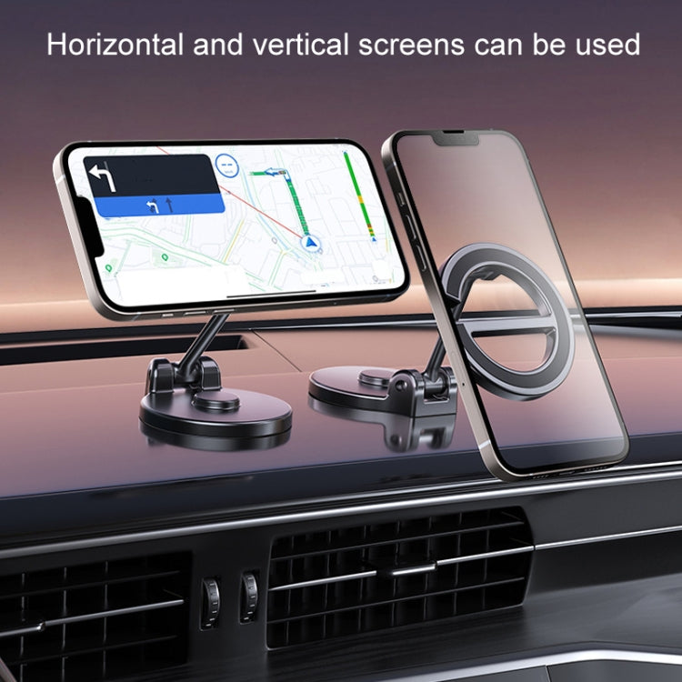 D38 Letter E Magnetic Folding Car Phone Holder Rotatable Dashboard Stick-On Navigation Stand - Car Holders by PMC TechLife | Online Shopping South Africa | PMC TechLife | Buy Now Pay Later Mobicred