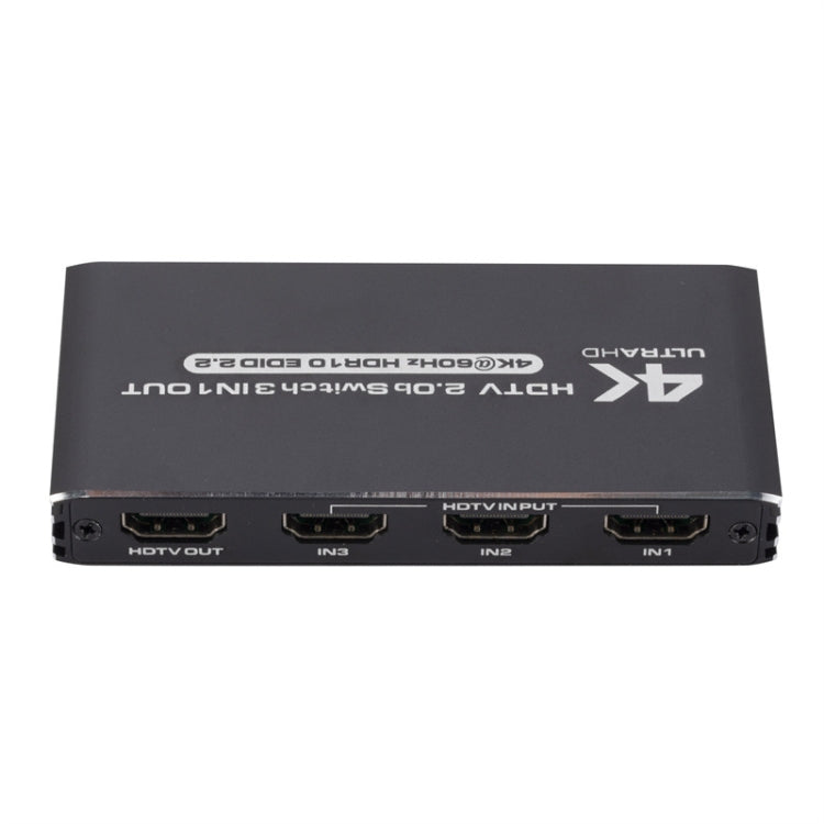 120Hz HDMI2.0 4K With Remote Control Switcher HDCP2.2 Version 3 Into 1 Out Video Converter - Switch by PMC Jewellery | Online Shopping South Africa | PMC Jewellery | Buy Now Pay Later Mobicred