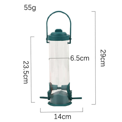Outdoor Bird Feeder Hanging Automatic Bird Feeder(Transparent) - Pet Bird Supplies by PMC Jewellery | Online Shopping South Africa | PMC Jewellery