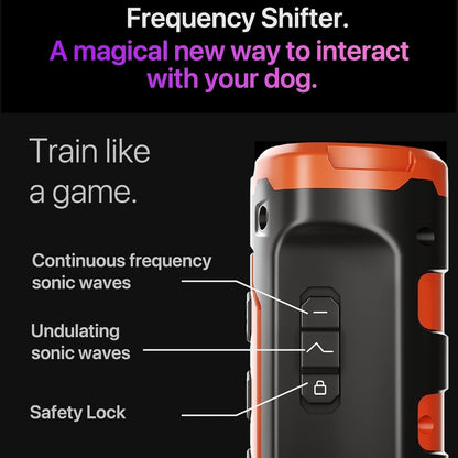 Three-head Dog Driver Lighting Flashing High Power Ultrasonic Dog Repeller(Black Orange) - Training Aids by PMC Jewellery | Online Shopping South Africa | PMC Jewellery | Buy Now Pay Later Mobicred