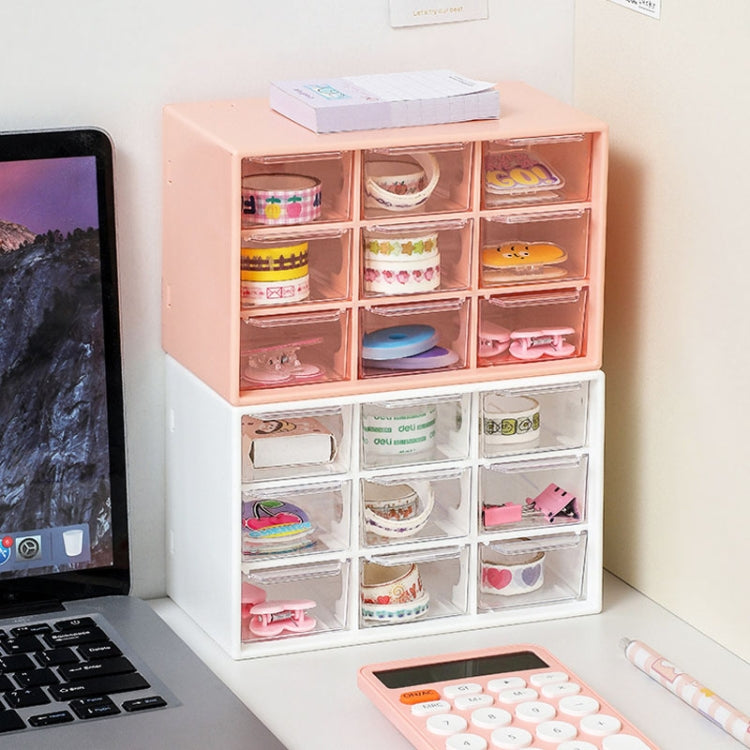 Transparent Desktop Small Objects Compartment Drawer Organizer Hair Accessories Storage Case, Color: 9 Grids White - free shipping - PMc TechLife - Order now!