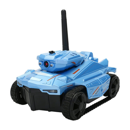 Tank Car Toys 720P HD Camera RC Car With Real-time Surveillance With Remote Controller(Blue) - RC Cars by PMC Jewellery | Online Shopping South Africa | PMC Jewellery | Buy Now Pay Later Mobicred