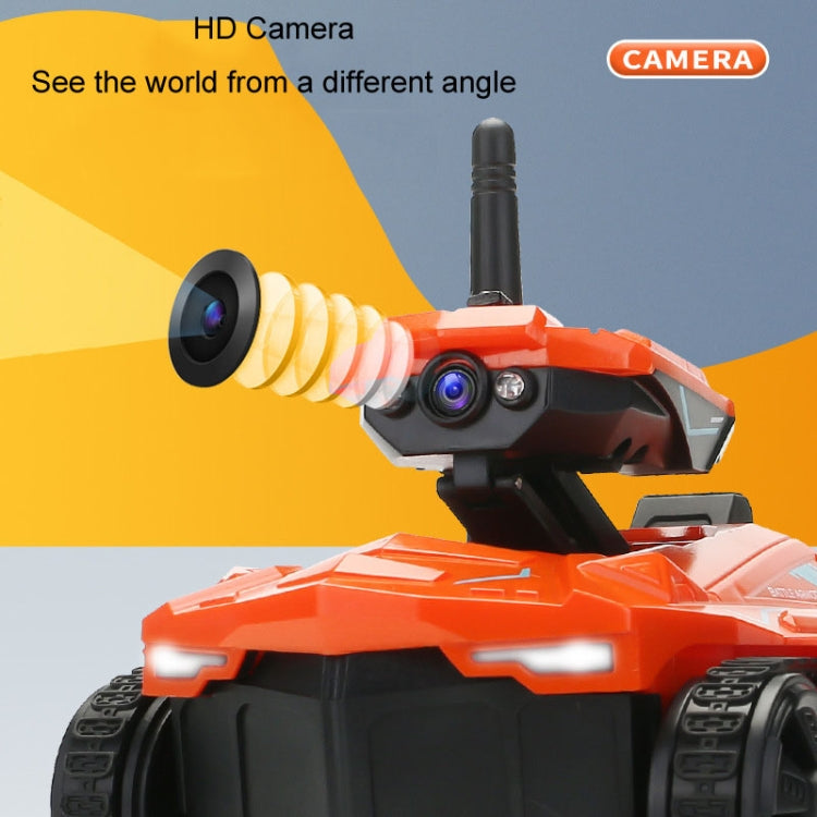 Tank Car Toys 720P HD Camera RC Car With Real-time Surveillance With Remote Controller(Orange) - RC Cars by PMC Jewellery | Online Shopping South Africa | PMC Jewellery | Buy Now Pay Later Mobicred