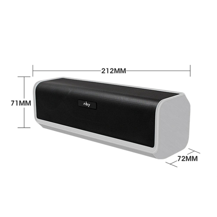 NBY 6690 TWS Couplet FM Multifunctional Desktop Plug-in Card Bluetooth Speaker(Silver) - Desktop Speaker by NBY | Online Shopping South Africa | PMC Jewellery | Buy Now Pay Later Mobicred