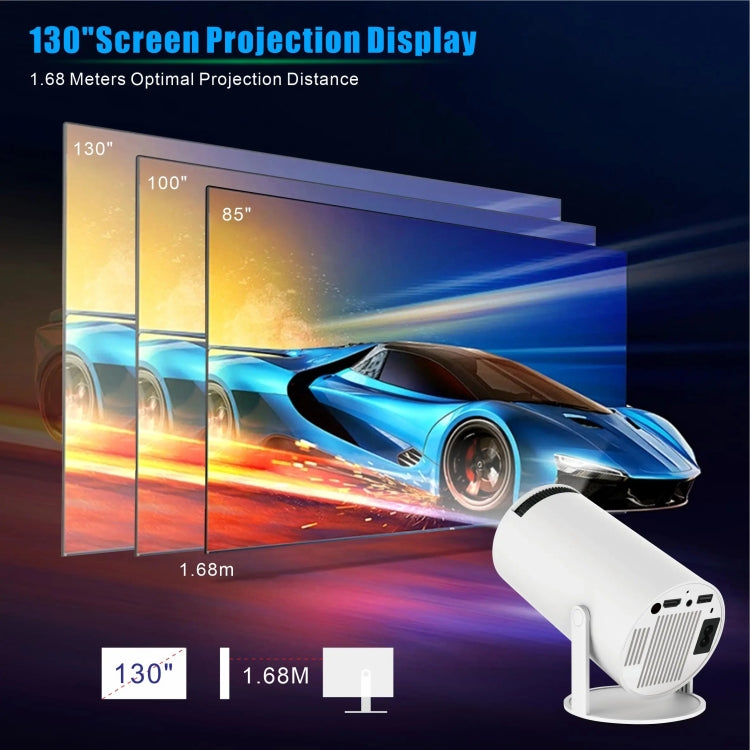 HY300 PRO Smart Projector Android 11.0 System 120 Lumen Portable Projector(EU Plug) - Mini Projector by PMC Jewellery | Online Shopping South Africa | PMC Jewellery | Buy Now Pay Later Mobicred