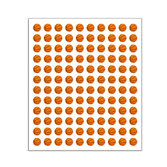 20Sheets /Pack  (2400 Stickers Total) Sports Ball Stickers for Scrapbooking, Crafting(Basketball) - Sticker by PMC Jewellery | Online Shopping South Africa | PMC Jewellery | Buy Now Pay Later Mobicred