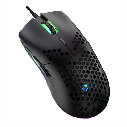 XUNSVFOX XYH90 Wired Hollow Hole Mouse RGB Illuminated Macro Programming Gaming Mouse(Black) - Wired Mice by XUNSVFOX | Online Shopping South Africa | PMC Jewellery | Buy Now Pay Later Mobicred