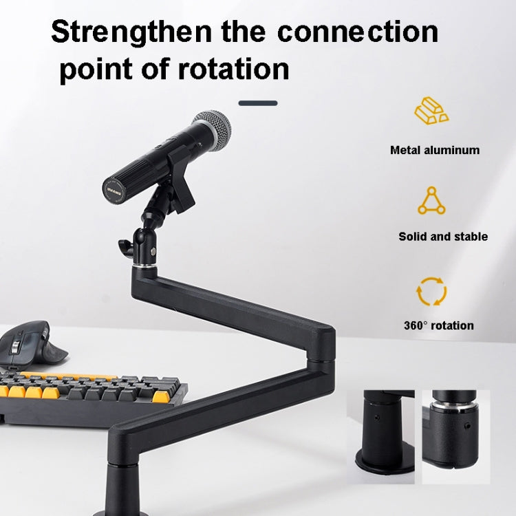 Microphone Stand Desk Mount 360 Degree Adjustable Cantilever Holder - Stand by PMC Jewellery | Online Shopping South Africa | PMC Jewellery | Buy Now Pay Later Mobicred