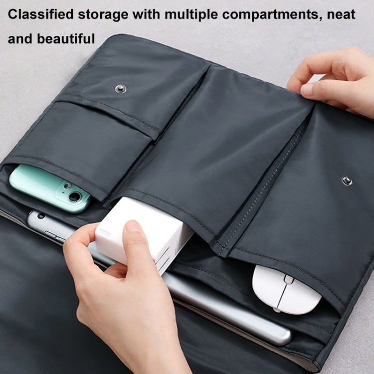 Multi-layer Waterproof and Shock-absorbing Laptop Sleeve Laptop Storage Bag, Size: 14 inch(White) - 14.1 inch by PMC Jewellery | Online Shopping South Africa | PMC Jewellery | Buy Now Pay Later Mobicred