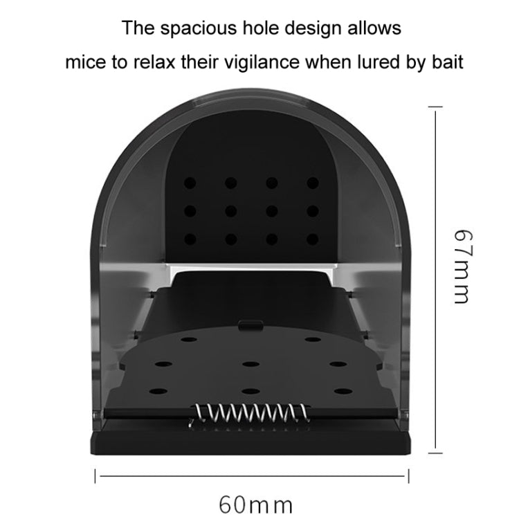 Household Transparent Plastic Highly Sensitive Automatic Pedal Mousetrap(SJZ034) - Traps by PMC Jewellery | Online Shopping South Africa | PMC Jewellery | Buy Now Pay Later Mobicred