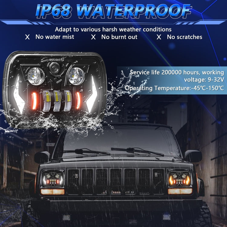 7-Inch Mechanic Car Modified Headlights For Wrangler(R16) - LED Headlamps by PMC Jewellery | Online Shopping South Africa | PMC Jewellery | Buy Now Pay Later Mobicred