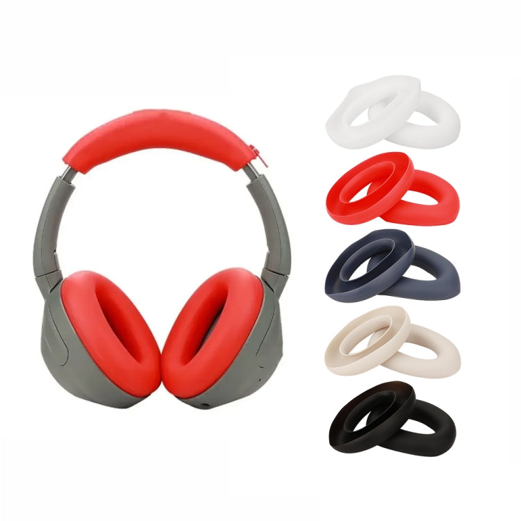 For Sony ULT Wear WH-Ult900N Headset 1pair Silicone Ear Pads Cushion Cover(White) - Earmuff & Pad by PMC Jewellery | Online Shopping South Africa | PMC Jewellery | Buy Now Pay Later Mobicred