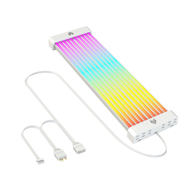 AOSOR Al200 Neon Cable Computer Motherboard Graphics Card Glow Board Power Supply Line Decoration(White) - free shipping - PMC Jewellery - Order now!