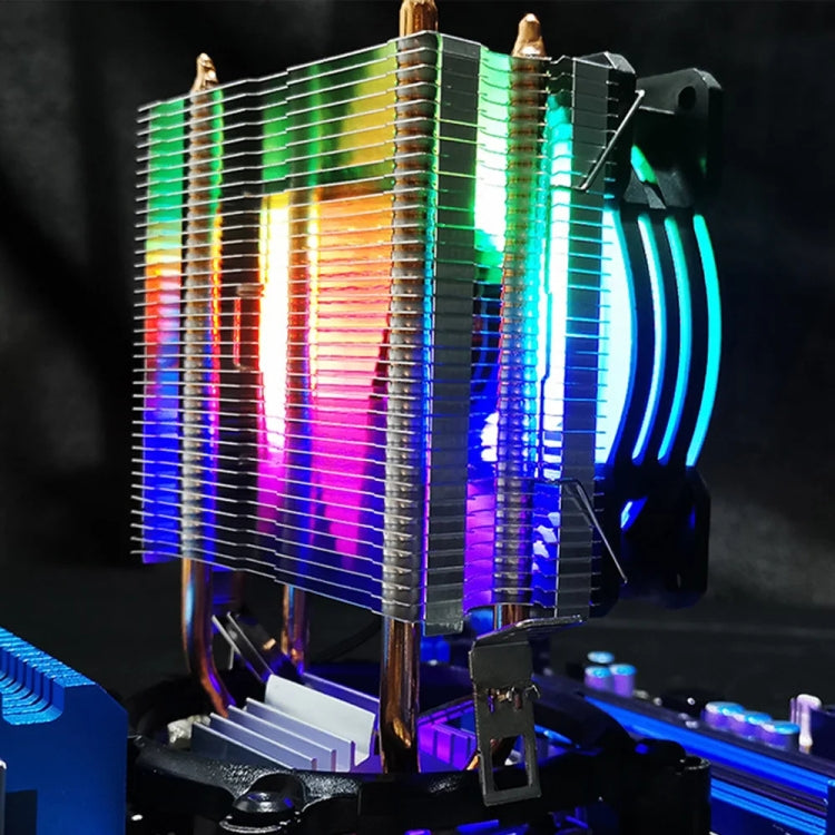 COOLMOON Frost Double Copper Tube CPU Fan Desktop PC Illuminated Silent AMD Air-Cooled Cooler, Style: P22 Magic Moon Edition Double Fan - Fan Cooling by COOLMOON | Online Shopping South Africa | PMC Jewellery | Buy Now Pay Later Mobicred