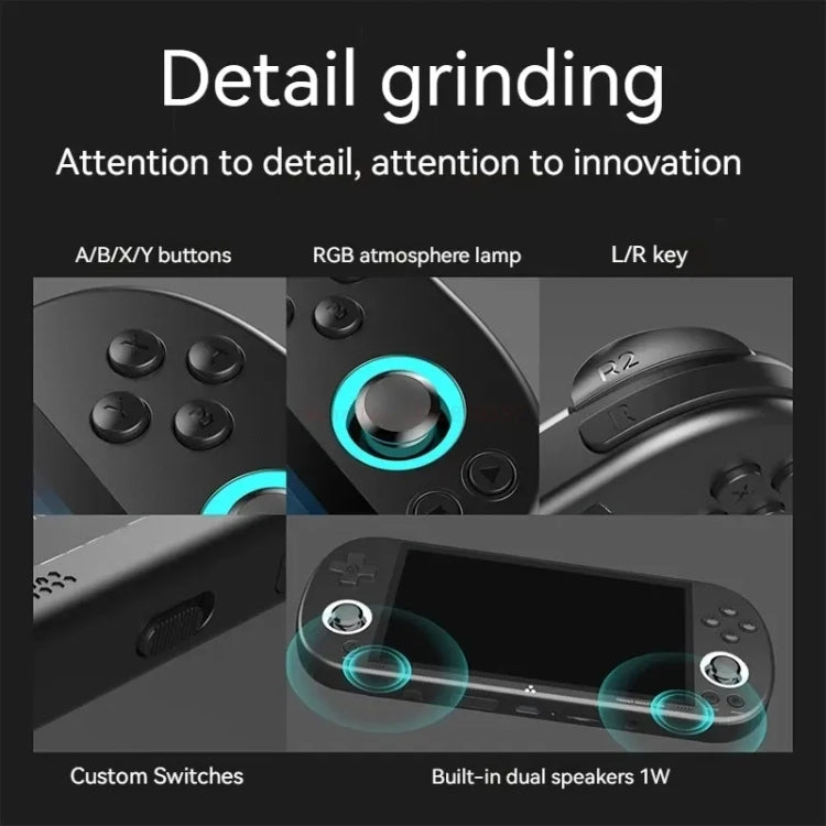 Trimui Smart Pro 4.96 Inch IPS Screen Handheld Game Console Open Source Linux System 256G(Black) - free shipping - PMC Jewellery - Order now!