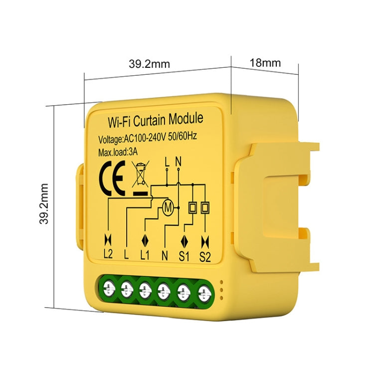 WiFi+RF Graffiti Curtain Switch On / Off Module - Smart Switch by PMC Jewellery | Online Shopping South Africa | PMC Jewellery | Buy Now Pay Later Mobicred