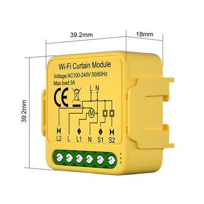 WiFi+RF Graffiti Curtain Switch On / Off Module - Smart Switch by PMC Jewellery | Online Shopping South Africa | PMC Jewellery | Buy Now Pay Later Mobicred