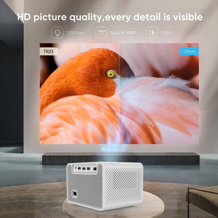 M10 Plus 1280x720P Projector 2.4G / 5G WIFI Bluetooth 5.2 Android 11 System Home Cinema US Plug - Mini Projector by PMC Jewellery | Online Shopping South Africa | PMC Jewellery | Buy Now Pay Later Mobicred