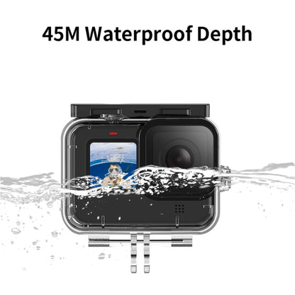 TELESIN GP-WTP-901 45m Diving Shell, For GoPro HERO12 Black / HERO11 Black / HERO10 Black / HERO9 Black Shell+Filter Set - Waterproof Cases by TELESIN | Online Shopping South Africa | PMC Jewellery | Buy Now Pay Later Mobicred