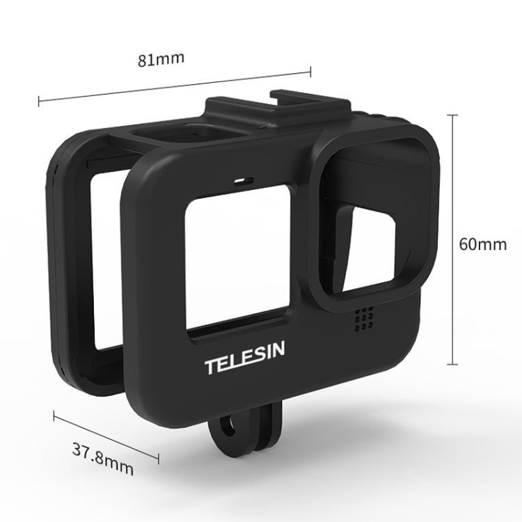 TELESIN GP-FMS-903 Protective Border Plastic Rabbit Cage, For GoPro HERO12 Black / HERO11 Black / HERO10 Black / HERO9 Black - Protective Frame by TELESIN | Online Shopping South Africa | PMC Jewellery | Buy Now Pay Later Mobicred