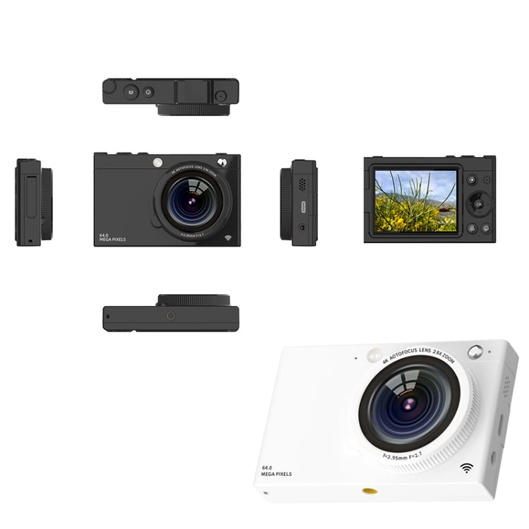High-Definition CCD Digital Camera 64 Million WiFi Card Camera, Color: White - Video Cameras by PMC TechLife | Online Shopping South Africa | PMC TechLife | Buy Now Pay Later Mobicred
