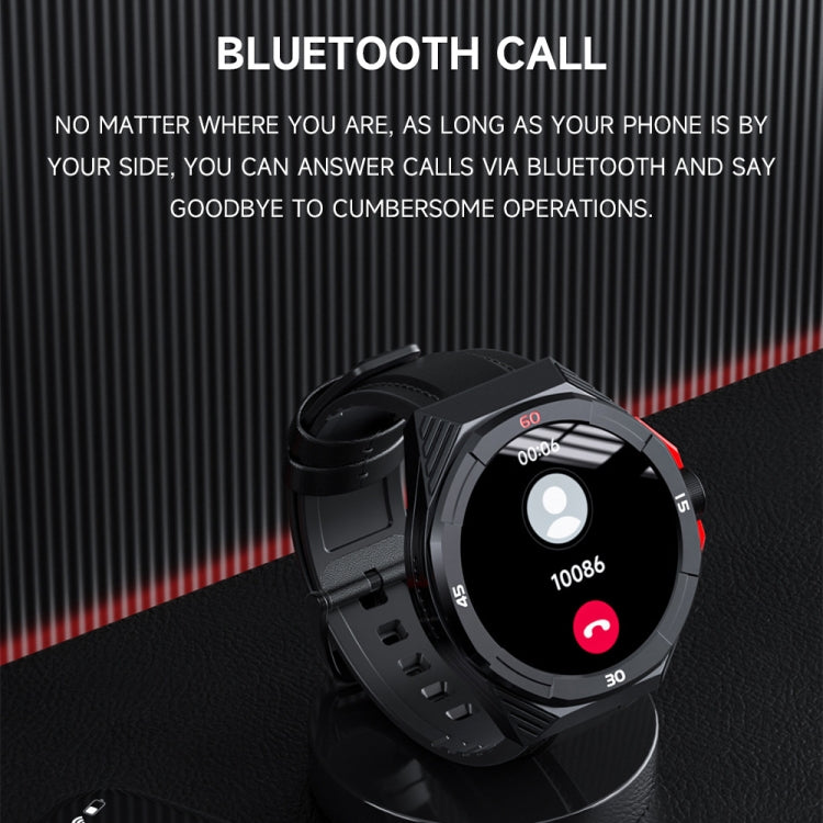 LOKMAT COMET2 PRO 1.46-Inch 5ATM Waterproof Bluetooth Call Smart Watch, Color: Black Leather - Smart Watches by LOKMAT | Online Shopping South Africa | PMC Jewellery | Buy Now Pay Later Mobicred