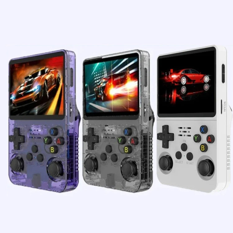 R36S Retro Handheld Game Console Linux System 3.5-Inch IPS Screen Portable Video Player 64G Purple Transparent - Pocket Console by PMC Jewellery | Online Shopping South Africa | PMC Jewellery | Buy Now Pay Later Mobicred