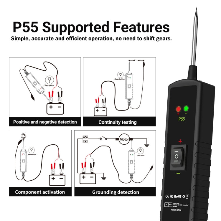 Automotive Electrical Circuit Tester System Short Circuit Tracking Positioning Diagnostic Instrument(P55) - Code Readers & Scan Tools by PMC Jewellery | Online Shopping South Africa | PMC Jewellery | Buy Now Pay Later Mobicred